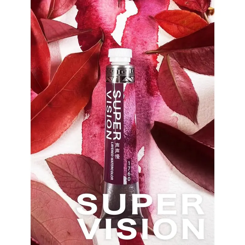Super Vision 16 Colors Layered Mineral Watercolor Paint Tube 8ml Master Water Color for Artist Painting Art Suppliers