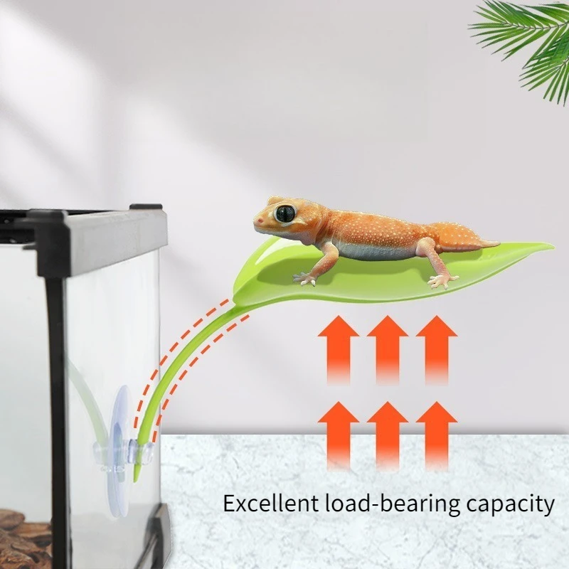 Terrarium Decorations Reptile Resting Leaves Tree Frog Habitat Artificial Plants for Grandpa Chameleon Lizard Vivarium Decor