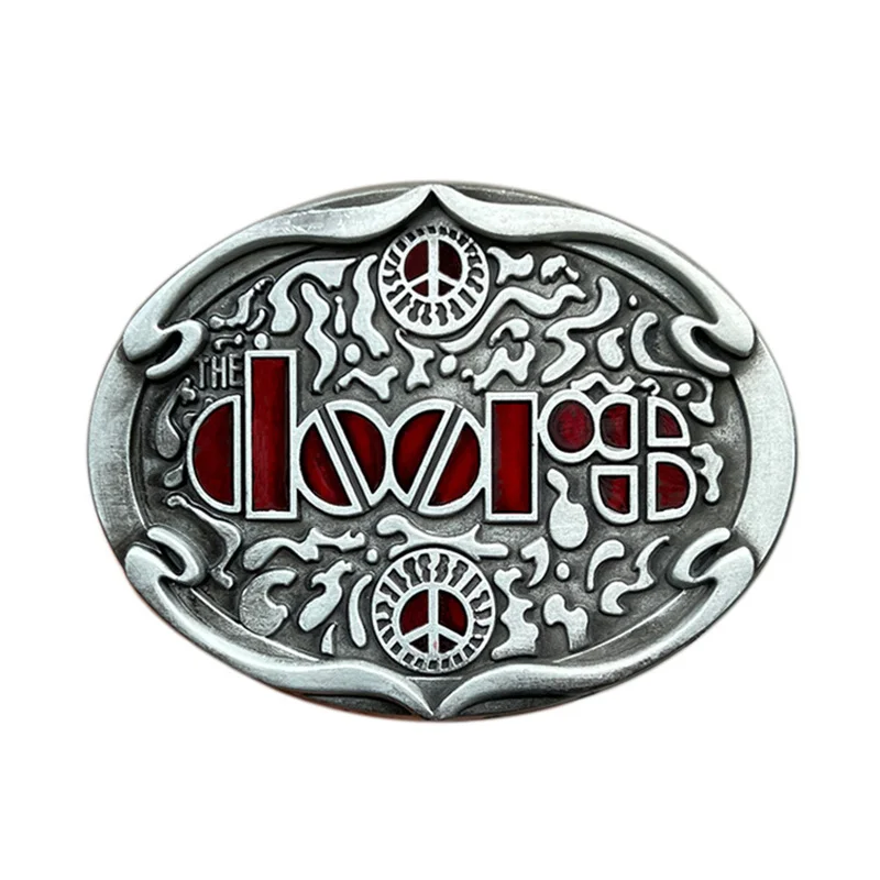 The Doors belt buckle Western style