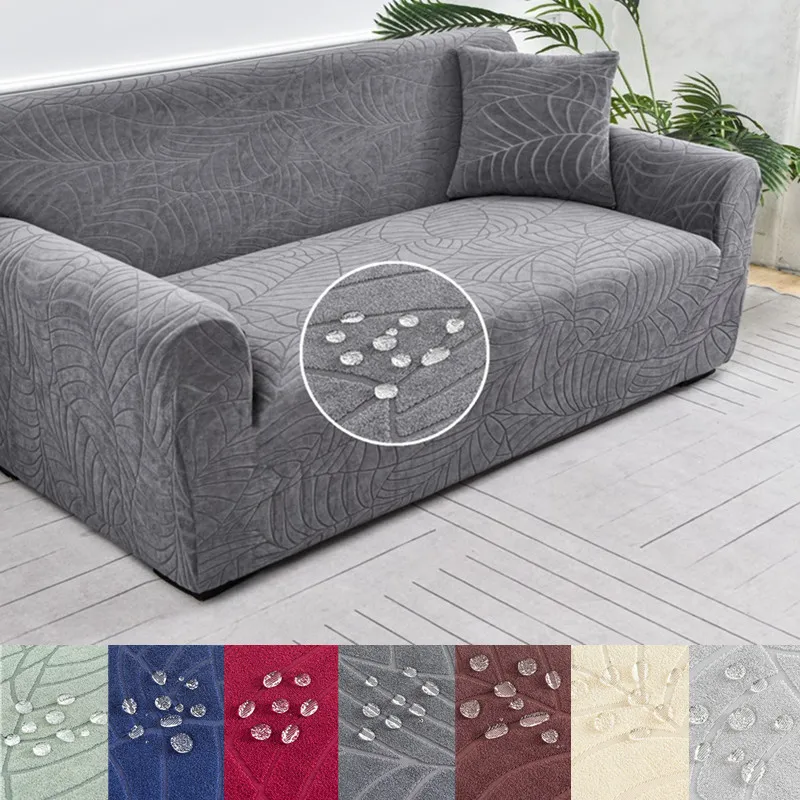 Thick Jacquard Sofa Cover for Living Room, Elastic Sofa Cover, L-Shaped Corner, 1, 2, 3, 4 Seater