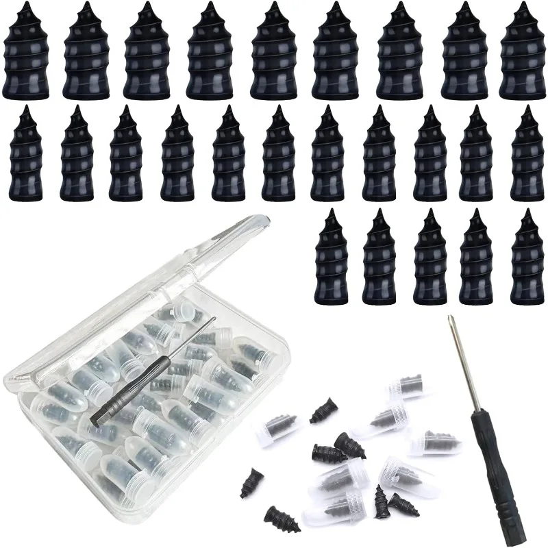 Tire Repair Rubber Nail,40PCS Tire Repair Rubber Screws Fast Tyre Self-Service Tool,Electromobile Tire Puncture Repair for Car