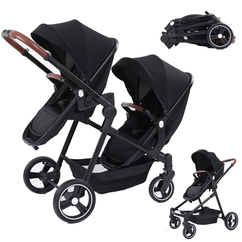 Twins baby stroller 2in1 lightweight small can be folded carry on baby carriage multifunctional Combination baby stroller