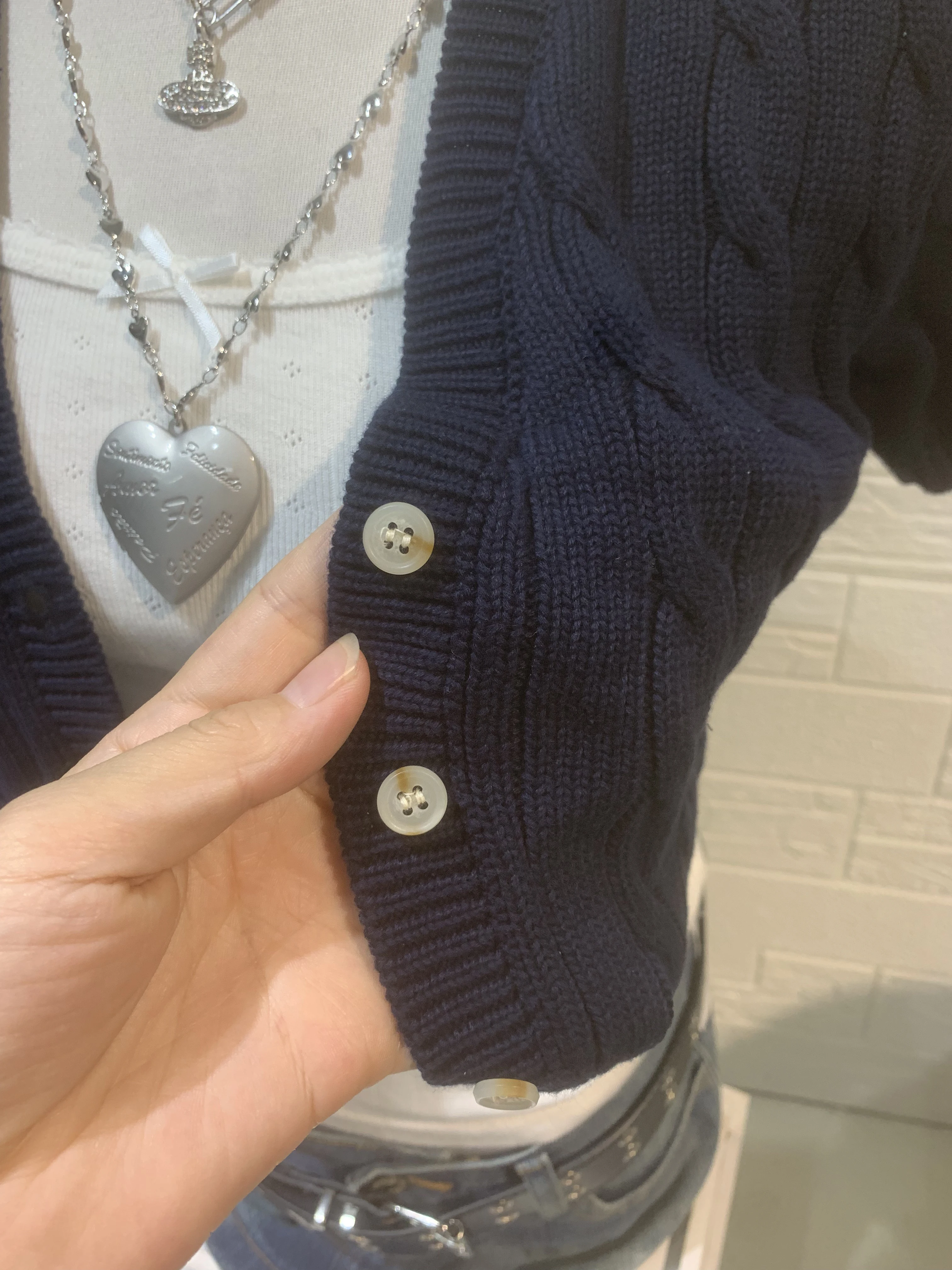 Twist Flower Knitted Cropped Cardigan Woman Autumn V-neck Single Breasted Short Sleeve Crop Tops Solid Simple Cotton Knitwear