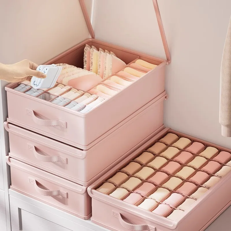 Underwear Storage Box: Panties, Socks, Bras - 3-in-1 Organizer Home Wardrobe Drawer Storage Bag