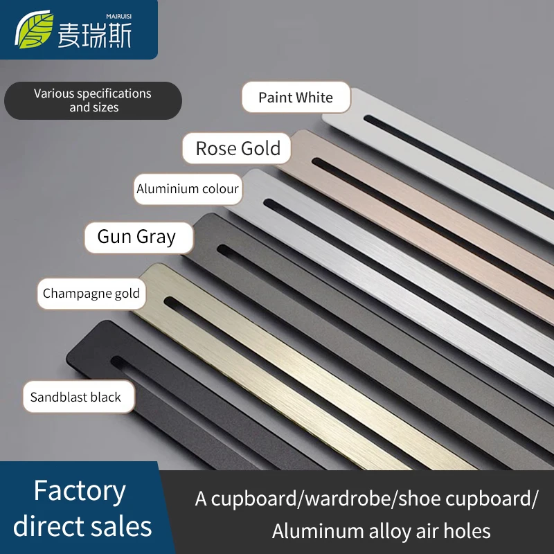 Ventilation Grille Rectangular Ventilation Cover Ventilation Hole Cover Grille de Ventilation for Air Flow Cabinet Sill 45mm
