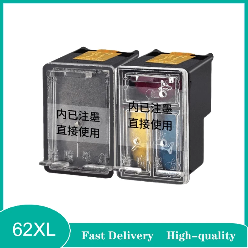 Vilaxh 62XL Ink Cartridge Compatible for HP 62 XL For HP62 Envy 5540 5640 7640 5646 5541 5740 5742 5745 200 250 Printer 62XL