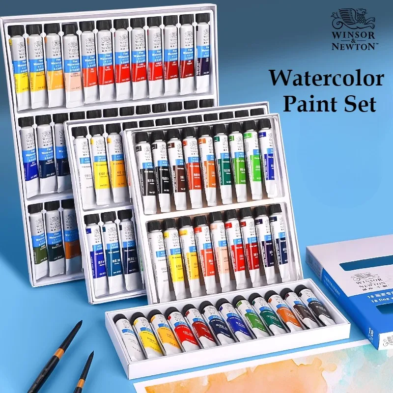 Winsor & Newton 36 Colors Professional Watercolor Paint Set Pigment 10ML Water Colors Painting Art Supplies For Artists