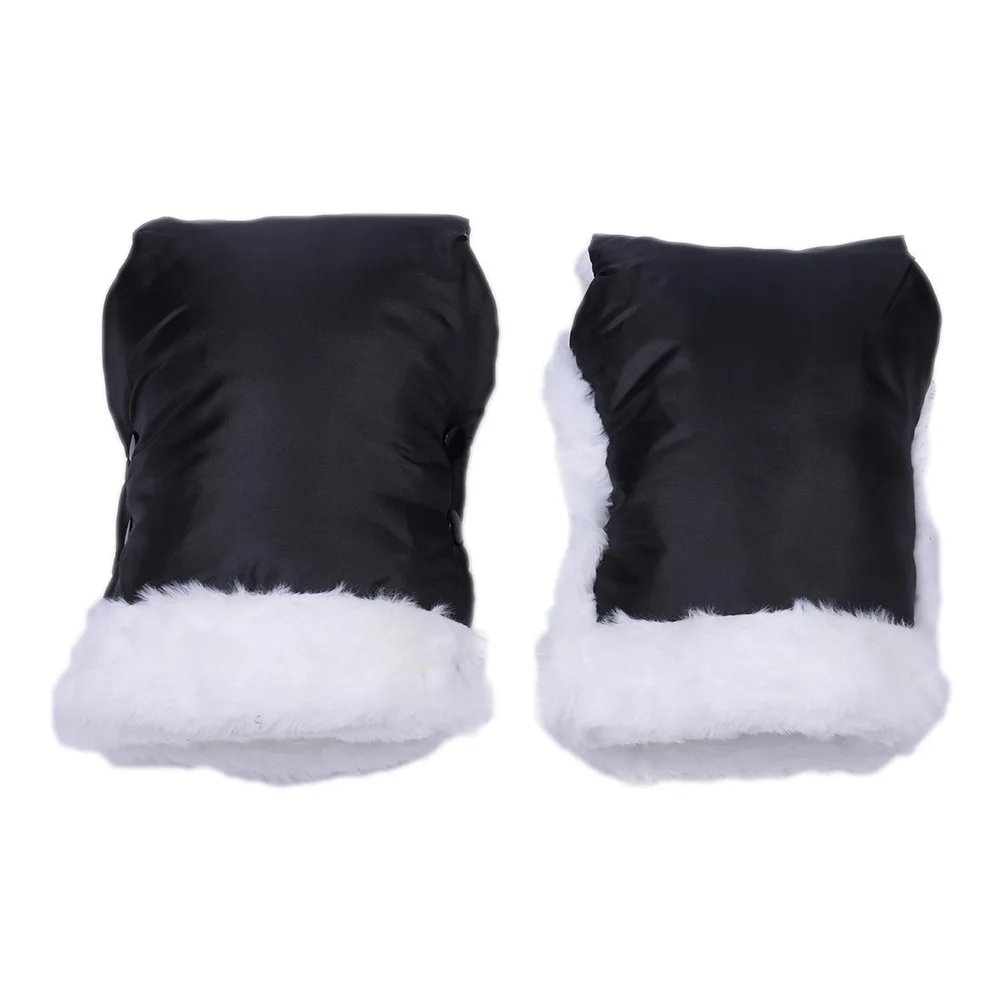 Winter Warm Stroller Gloves Waterproof Strollers Fleece Hand Muff Windproof Infant Clutch Cart Gloves Winter Supplies