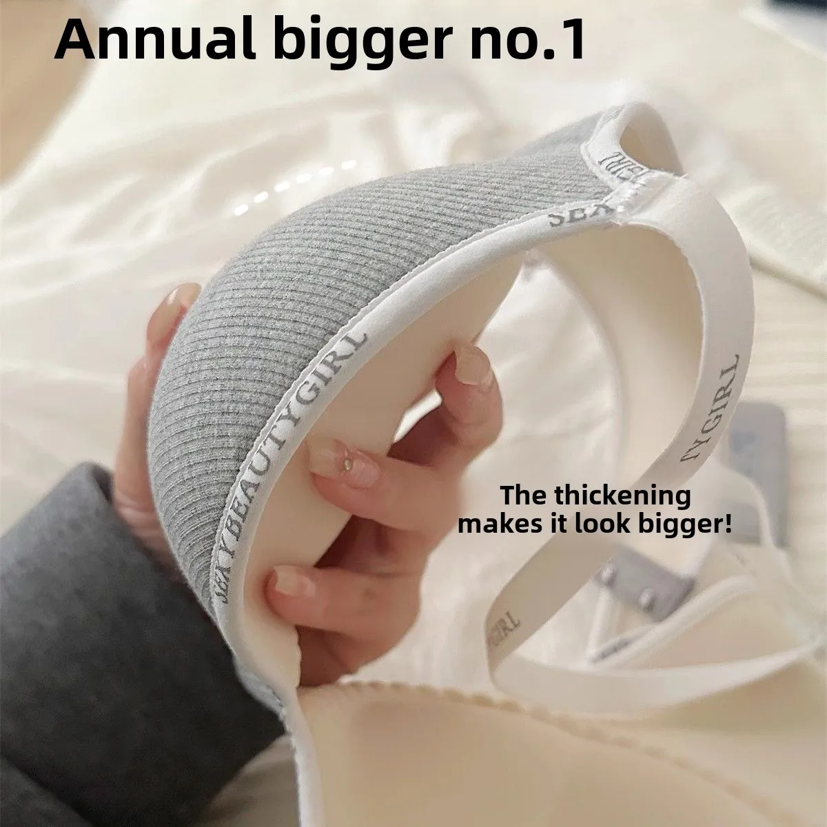 Wireless Push Up Bra for Small Chest - Seamless Anti-Sagging Invisible Bralette, Enhance Lift Comfort No Trace (Letter Design)