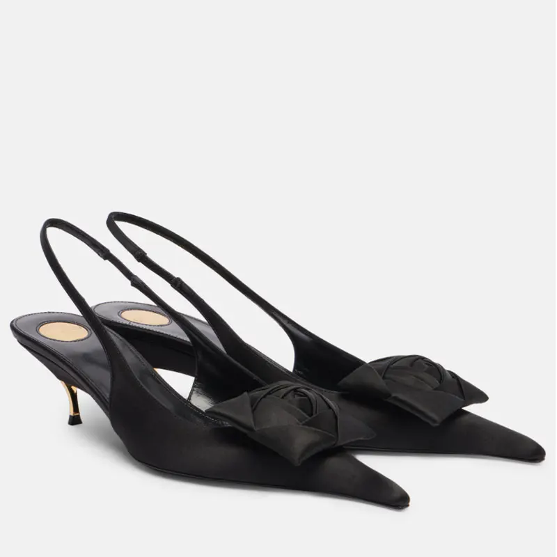 Women's Sandals Shoes for Women Size 34-43 New Fashion Pointed High-heel 5.5 cm Summer Women Shoes Sandalias De Mujer