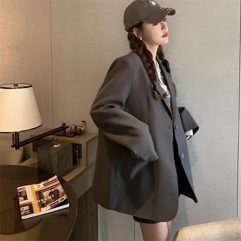 Women's Suit Coat 2025 Spring Autumn Temperament Split Design Sense Ladies Blazer Jacket Elegant Korean Version Lady Outerwear