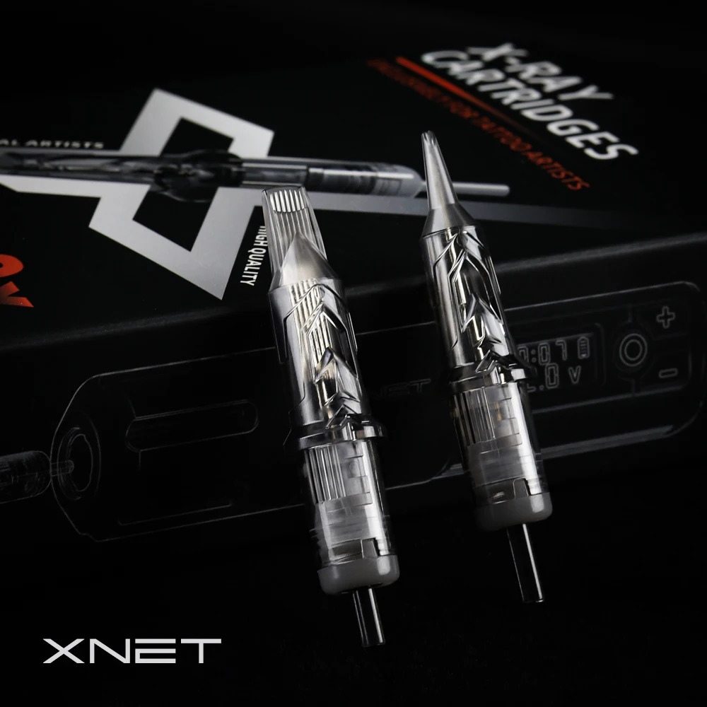 XNET Titan Wireless Tattoo Machine Kit with Extra 38mm Grip 2400mAh Battery 40pcs Mixed Tattoo Cartridge for Tattoo Artists