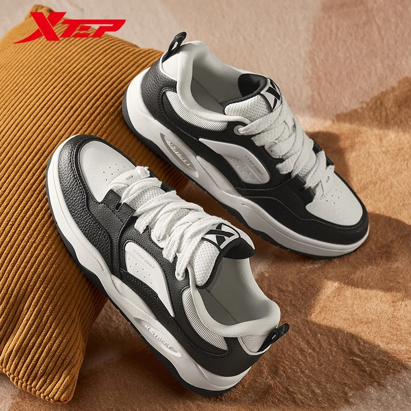 Xtep Skateboarding Shoes Male 2025 Spring Street Style Retro Sports Shoes Leisure Outdoor Casual Support Sneakers 875119310018