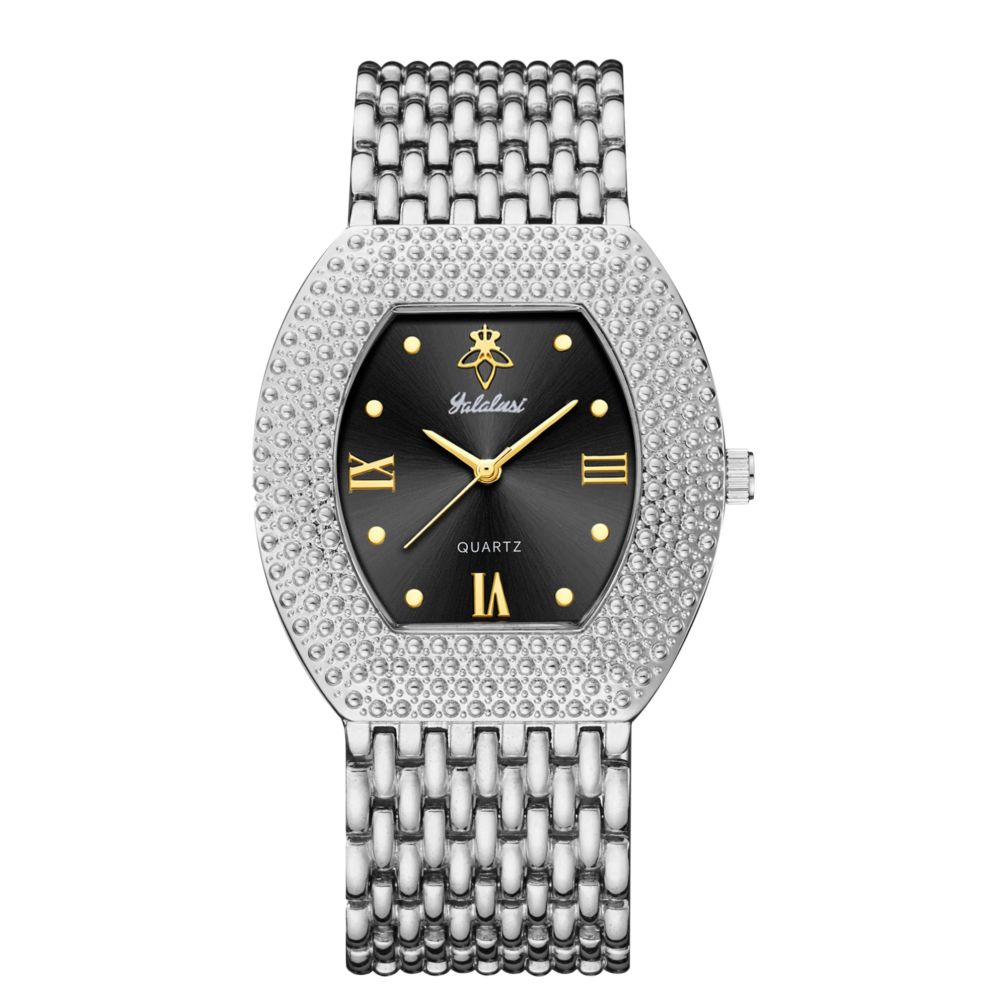 YaLaLuSi Men Women Fashion Waterproof Sports Quartz Watch Diamond Dial Slim Strap Wristwatch Gift Free Shipping