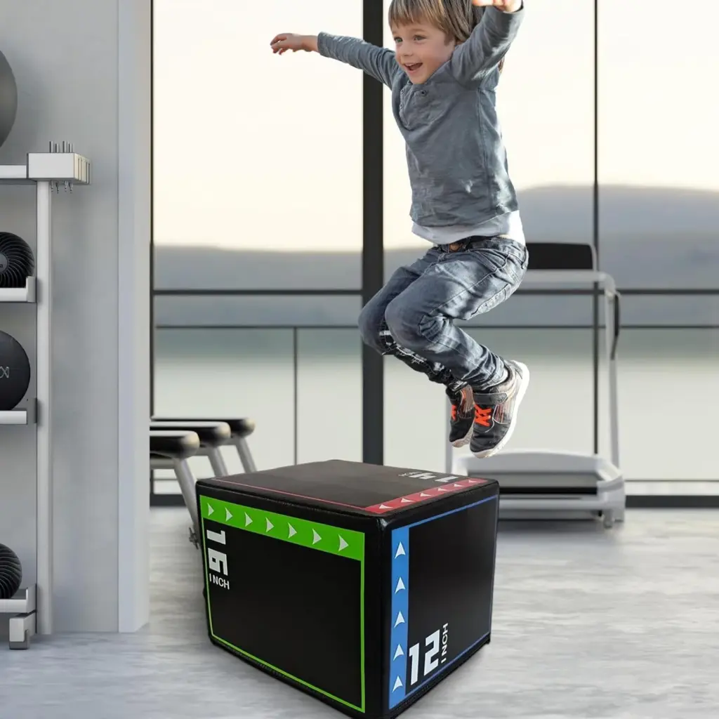 Jump Box Plyo Box 3 in 1 for Jumping ,Lunges, Conditioning, Strength Training Dips, Home Gym