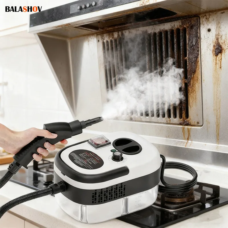 Steam Cleaner High Temperature Pressure Washer with Remote control Steam Cleaning Machine For Home Kitchen Hood Car 2500W