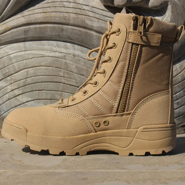 Men's Tactical Boots, Special Forces Desert Combat Boots, Outdoor Hiking Boots, Ankle Shoes, Work Shoes, Swat.