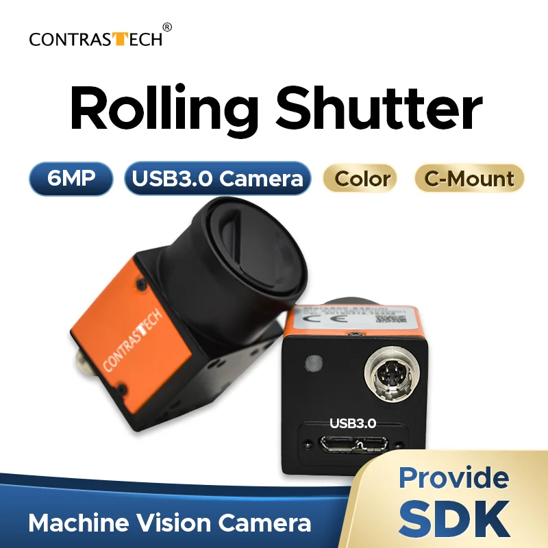 1/1.8" 6MP IMX178 USB3.0 Vision Camera 60Fps Rolling Shutter Industrial Cameras For Rodent Behavior Acquisition Provide SDK