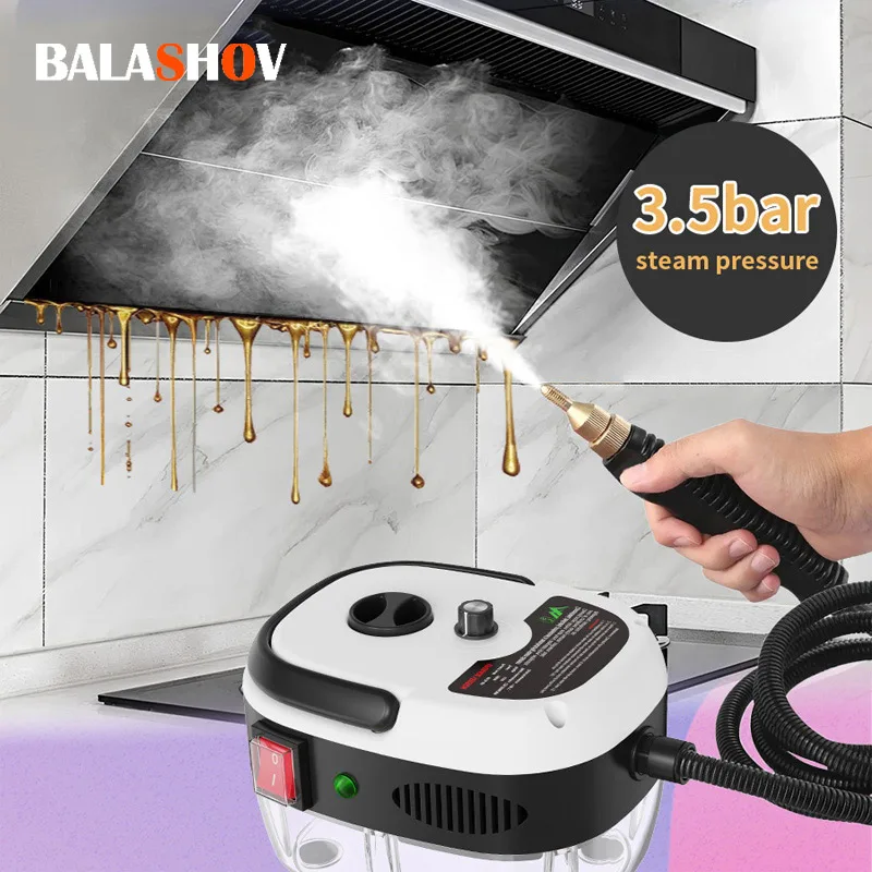 2500W Steam Cleaner High Temperature Sterilization Pressure Jet Washer Machine for Home Car Kitchen Air Conditizer 220V EU Plug