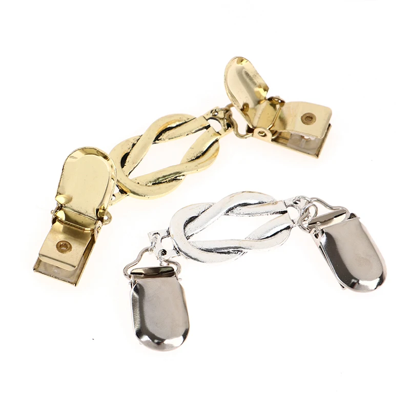 Fashion Retro Women Cardigan Sweater Blouse Shawl Clips Shirt Collar Flower Pattern Duck Clip Clasps