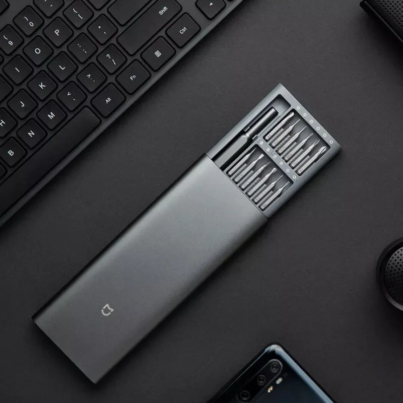 Original XIAOMI Daily Use Screwdriver Kit 24 Precision Magnetic Bits Alluminum Box DIY Screw Driver Set For Smart home