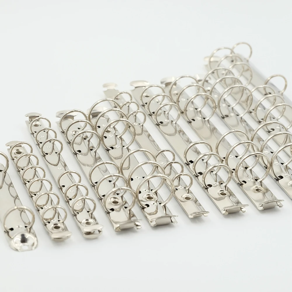 Loose-Leaf Notebook Binder Metal Clip Ring for A4 B5 A5 A6 A7 B7 Sizes 1.5/2/3cm Diameter DIY School Supply Accessories