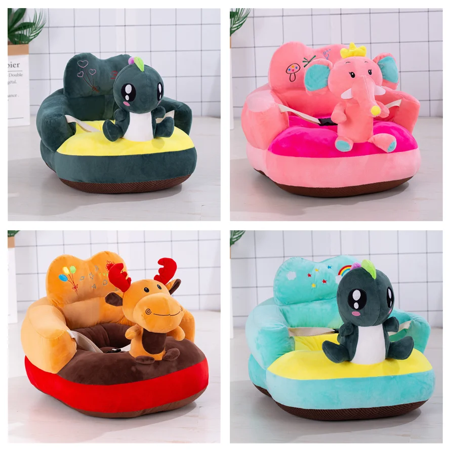 Baby Seats Sofa Support Cover Infant Learning to Sit Plush Chair Feeding Seat Skin for Toddler Nest Puff Dropshipping No Filler
