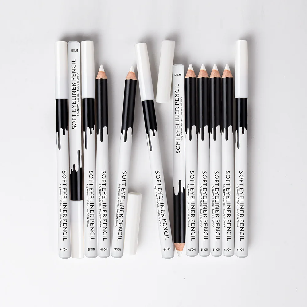 Eyeliner Pencil Makeup Women Long Lasting Waterproof Pigment Eye Liner White Eyeliner Pen Cosmetics 1-10 Pcs