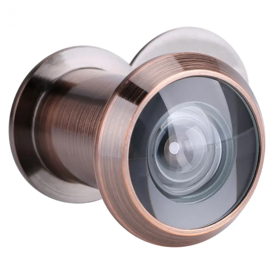 220 Degree Wide Angle Door Scope Home Security High Technology Optical Glass Lens Door Viewer Electroplated Copper Door Peephole