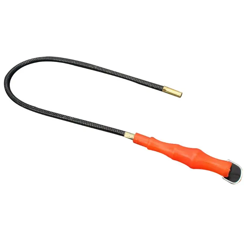 60cm Magnet Garage Tool Flexible Magnetic Pickup Repair Pick Up Red Plastic Handle Bendable Metal Grabber