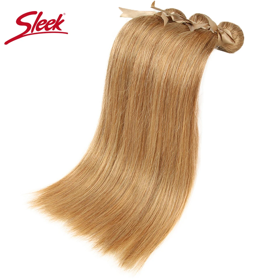 Sleek Peruvian Honey Blonde 27 Color Mink Brazilian Natural Remy Straight Hair Weave Bundles 8 To 26 Inches Hair Extension