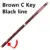 Brown C key Black