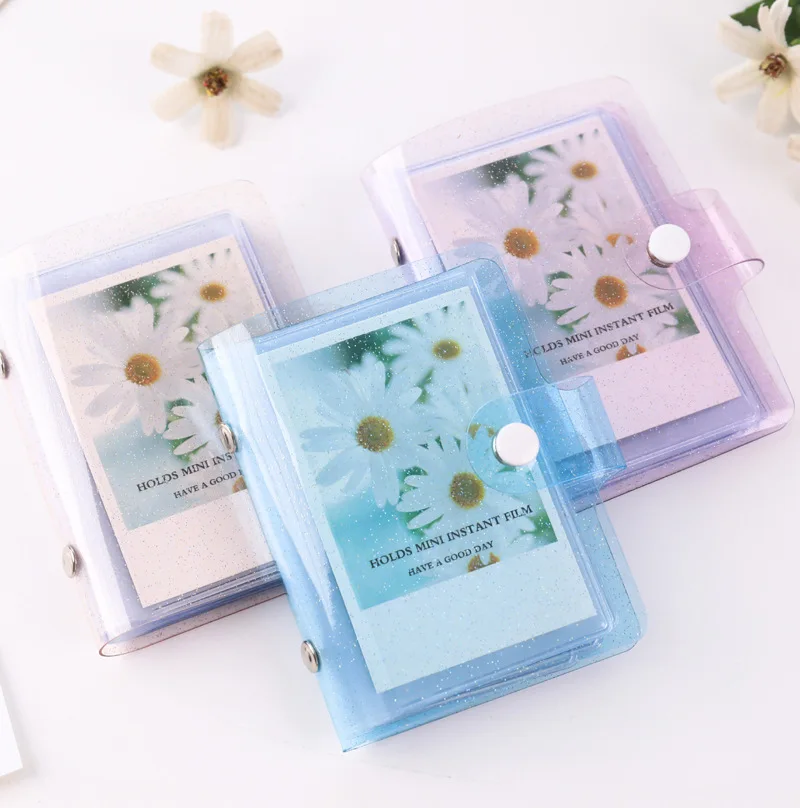 Cute Mini Holds 36 Photos Instax Album Jelly Color Photo Album for Mini Fuji Instax & Name Card 7s 8 25 50s Mini Photo Album