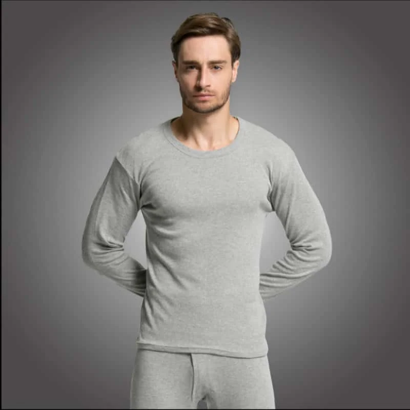 Men Undershirts Men's Winter Thermal Underwear Thin Fleece Elastic Compression Fitness For Winter Sports First Layer Wear ﻿