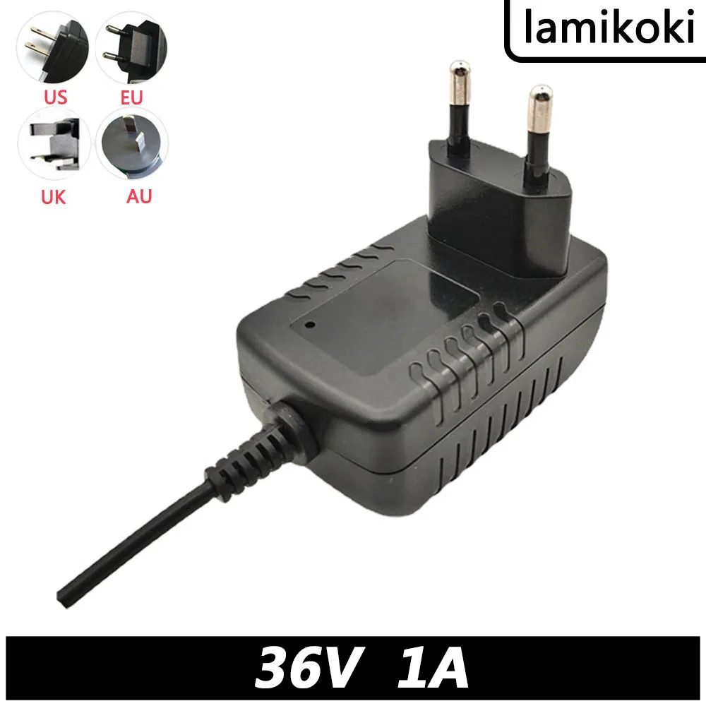 Universal Power Supply 36 Volt 1A AC/DC 100V-240V Converter Adapter DC 36V 1000Ma Charger For iLife H70 Vacuum Cleaner
