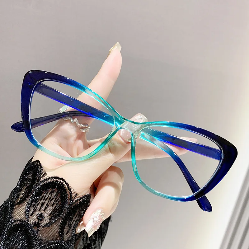 Plastic Cat Eye Reading Glasses For Women Anti Blue Light Reading Presbyopia Eyewear Retro Hyperopia Eyeglasses +1.0 +1.5 +2.5
