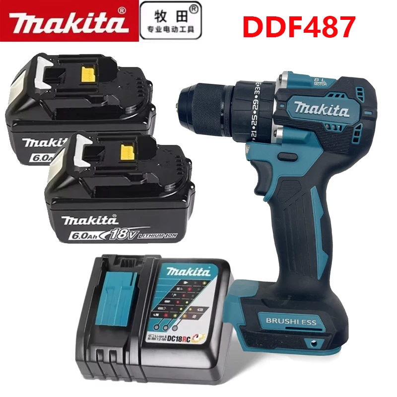 Original Makita 18V Battery BL1860 DDF487 BL1830B BL1850B BL1850 BL1840 BL1815 Replacement Lithium Battery 6.0AH 9.0AH