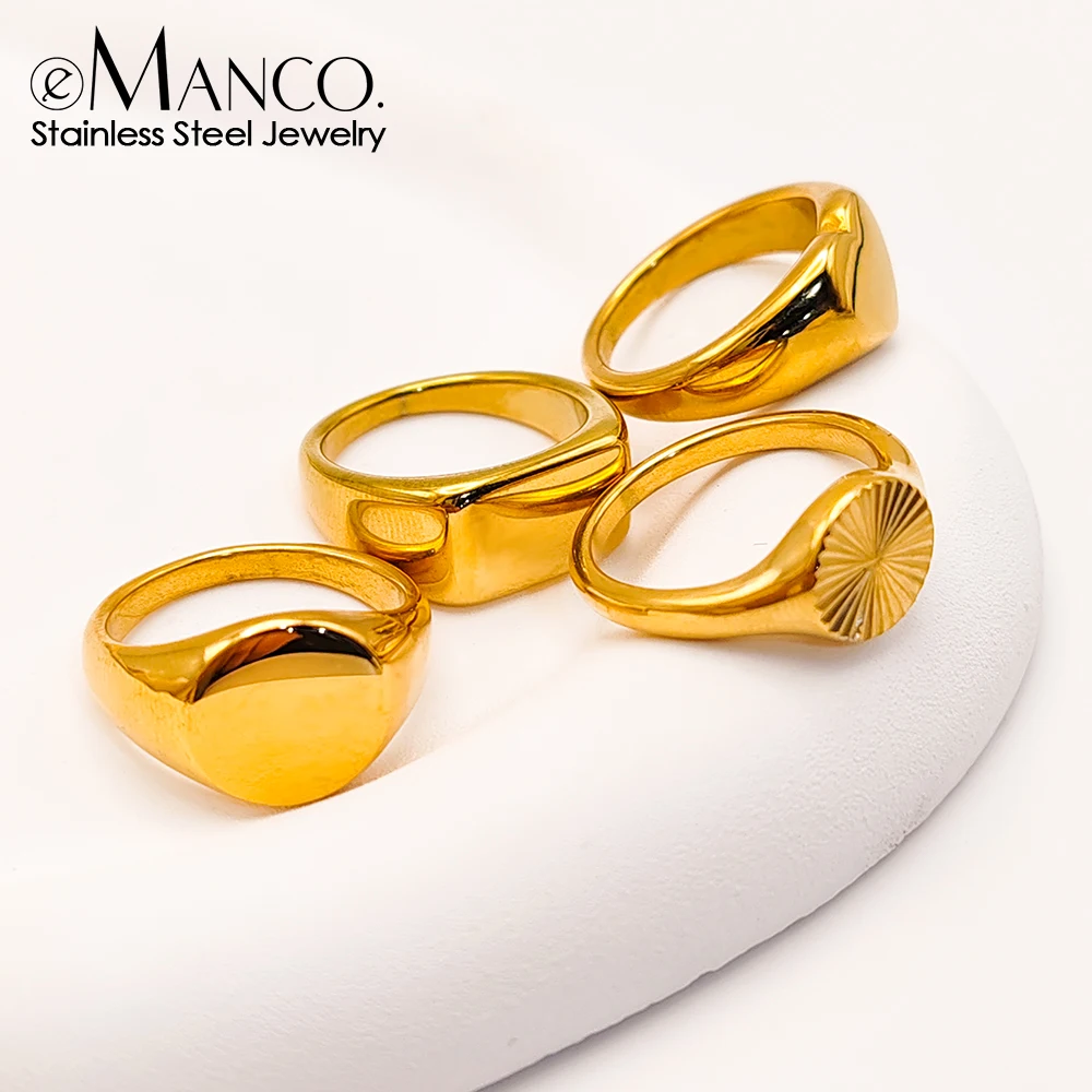 eManco Stainless Steel Metallic Jewelry Women's Fashion Party Jewelry Love Heart Couple Rings