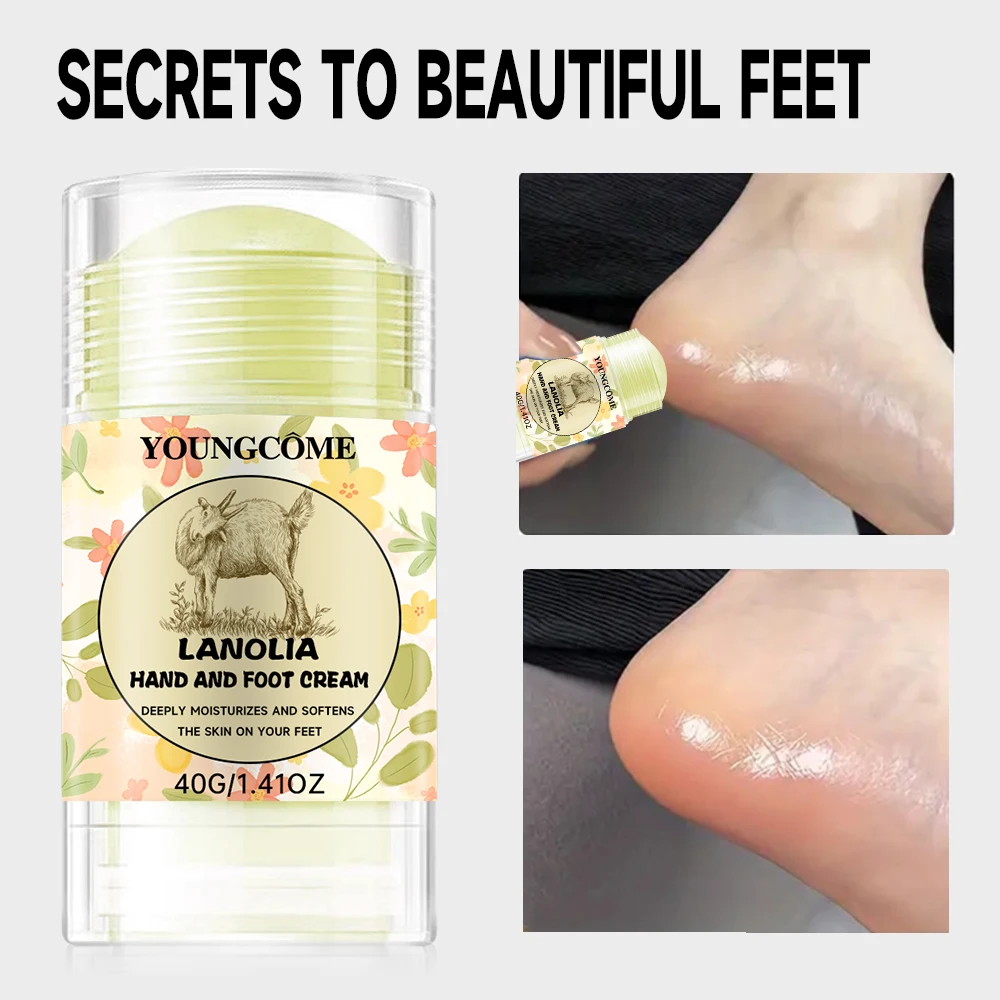 40g LANOLIA Hand and Foot Cream,Contains lanolin,hyaluronic acid, hand and foot moisturizing cream,suitable for men and women