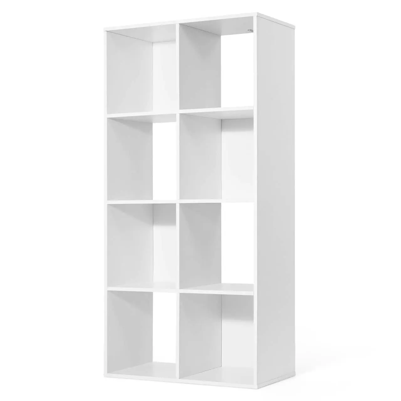 11-Inch Cube Storage Organizer Shelf, Home Storage Shelf Divider w/Back, 8-Cube Storage Bookcase, White, Customized