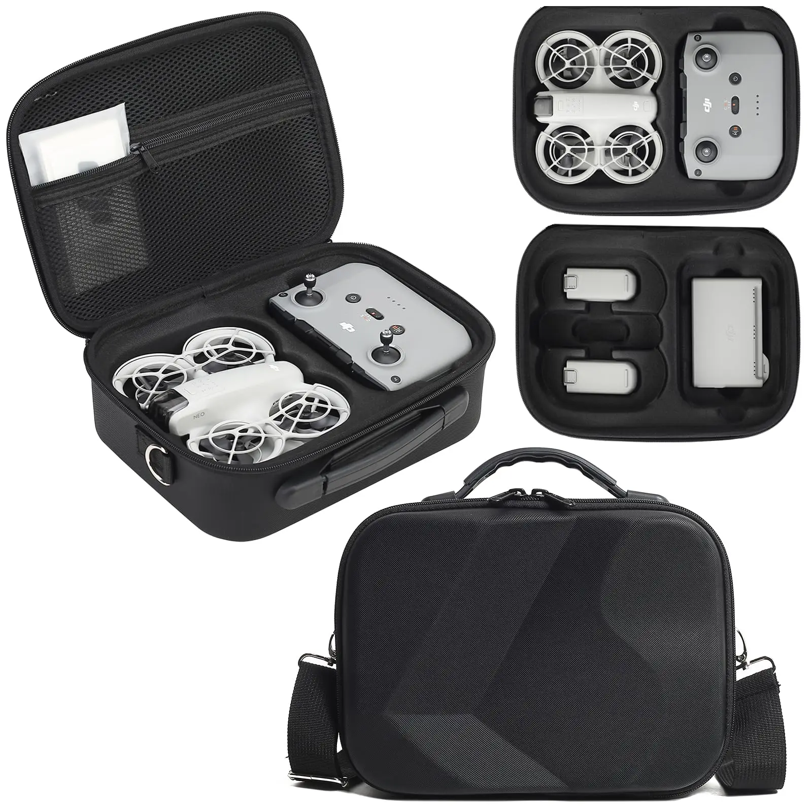 Carrying Storage Case for DJI Neo Fly More Combo,Travel Portable Hard Shoulder Bag for DJI NEO Drone, Batteries, Charging