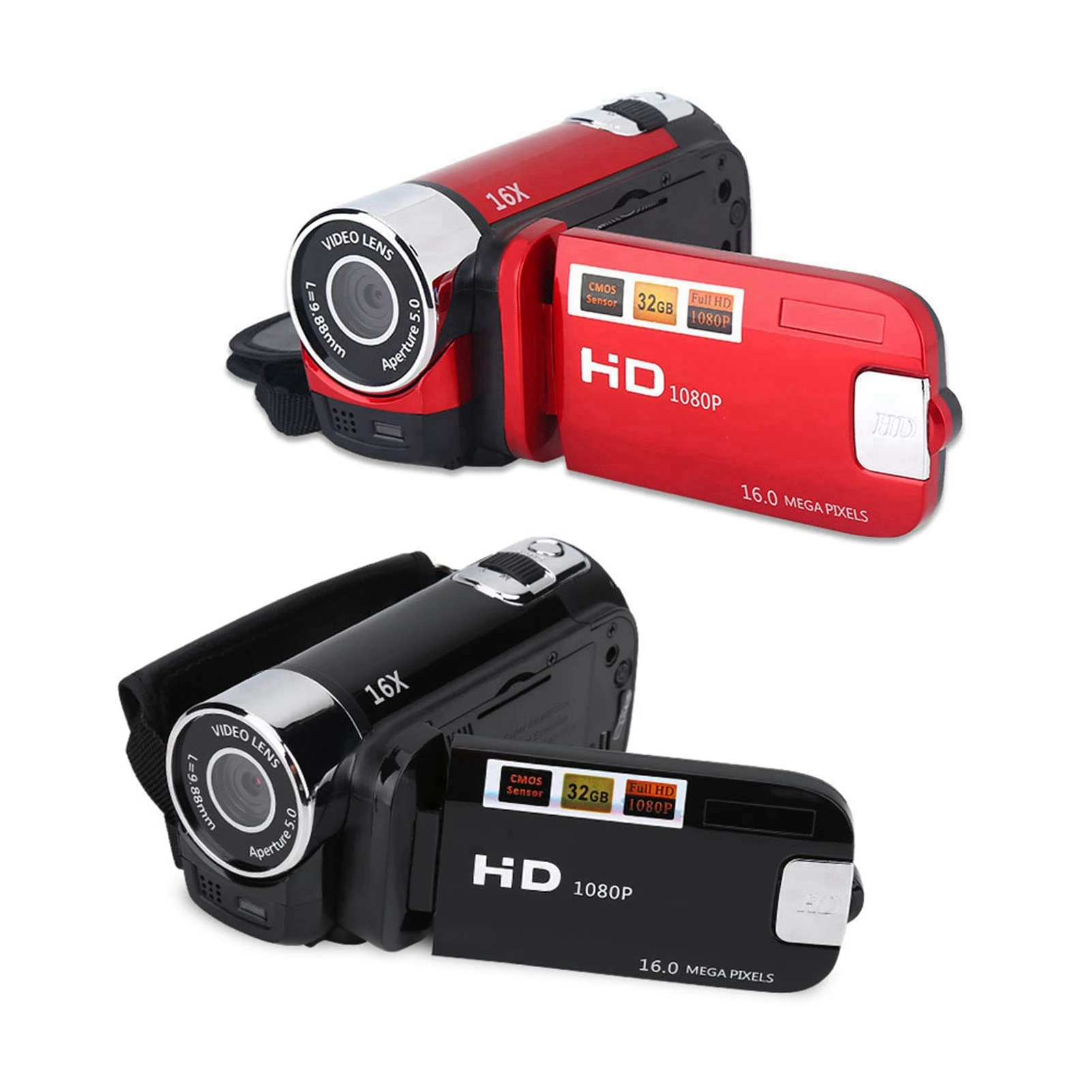 Full HD Rotation 16X High Definition Digital DV Camera - Compact Camcorder for Recording HD Video