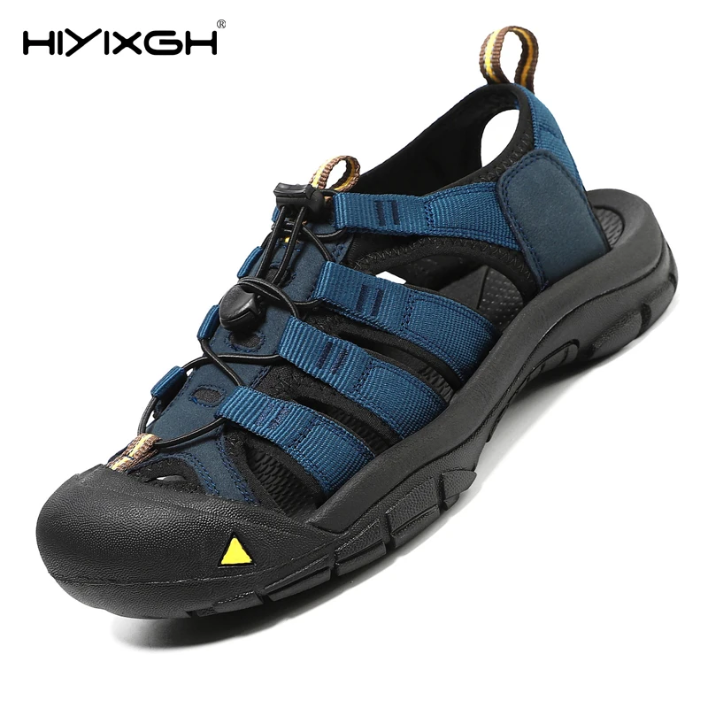 Quick Dry Wading Aqua Sandals Original Men Breathable Hollow Out Shoes New Fashion Travel Sandals Non-Slip Male Summer Sneakers