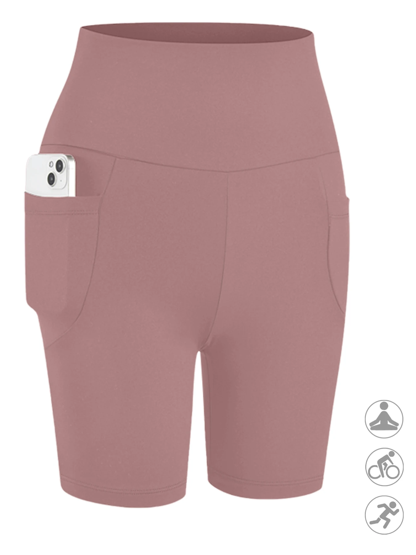 Plus Size High Waisted Biker Shorts For Women With Pockets Super Soft Tummy Control No See Through Workout Running Yoga