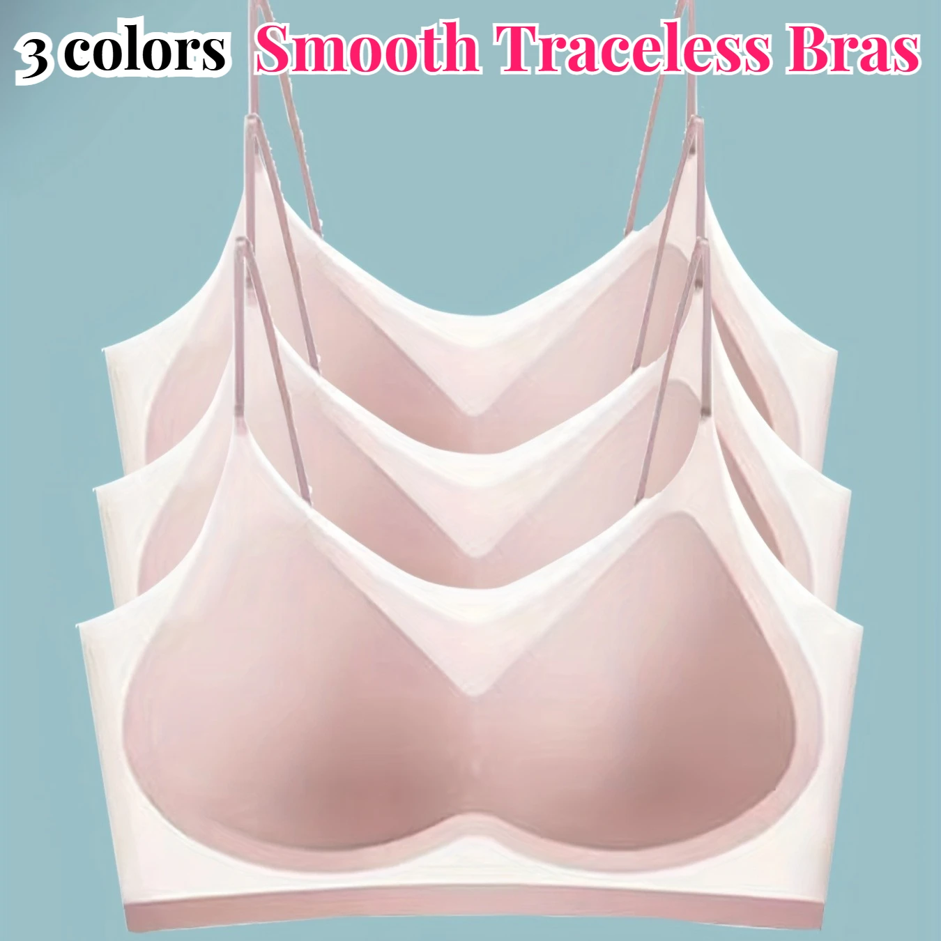 Bras for Women Plus Size Shaping Lifting Bra with Strap Seamless Wirefree Stretch Yoga Bralette Smooth Traceless Bras