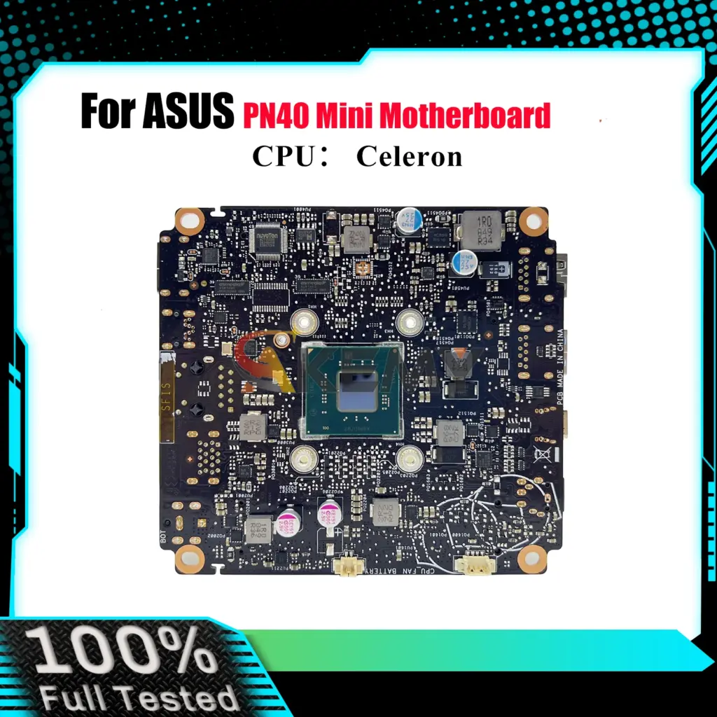 PN40 Laptop Motherboard For ASUS Mini PC PN40 PN40 Notebook Mainboard With Celeron CPU 100% tests OK fast shipping High quality