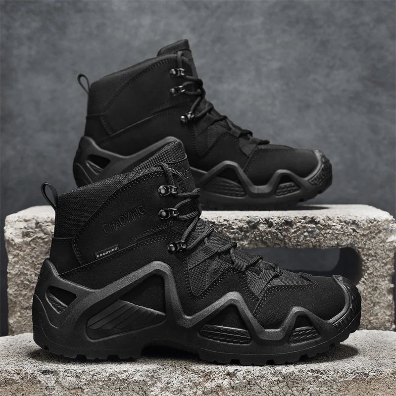Climbing Hiking Shoes Ankle Men Outdoor Boots Men Tactical Boots Army Boots Mens Military Desert Waterproof Work Safety Shoes