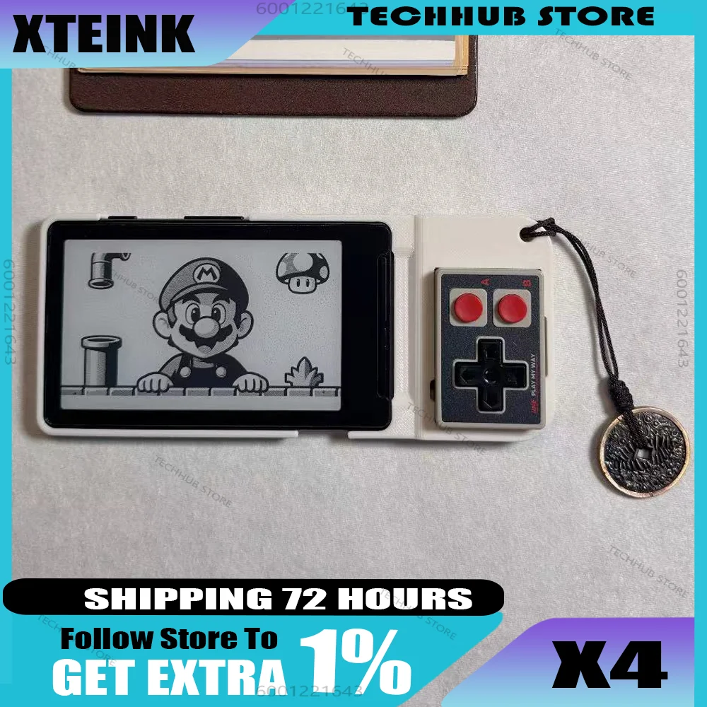XTEINK X4 Electronic Paper Ink Screen Reader 4.3inch Magnetic Light Thin With IINE Wireless Controller Page Turner Cool Gifts