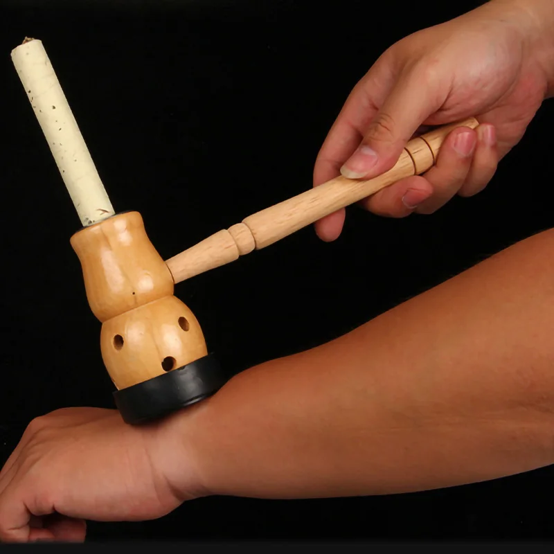 Gourd Design Hand-held Moxa Therapy Tool Moxibustion Stick Burner Chinese Medicine Body Acupunture Meridian Warm Massager