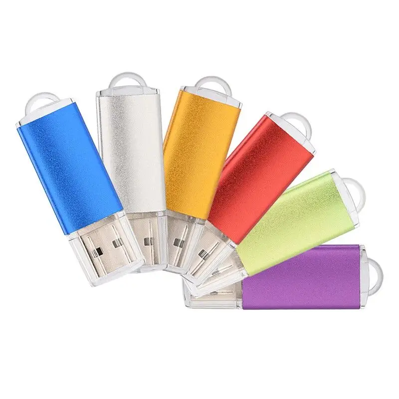 5 Pack High Speed Colorful Usb Flash Drive 2.0 Metal Pendrive 4gb 32gb 128mb Pen Drive Memoria Usb Photography Gifts Memory Disk